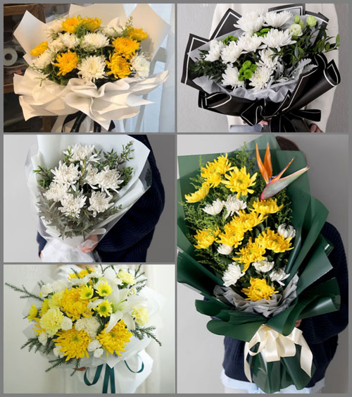 广东梅州市丰顺县八乡山镇蝉联村白事花束代送